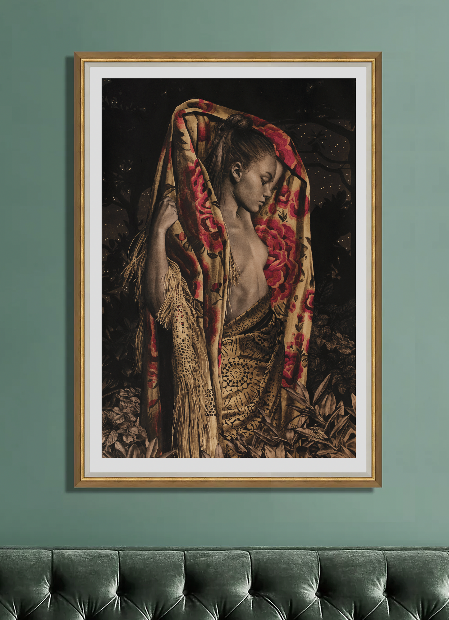 23 Karat Gold Stars - Calypso Print